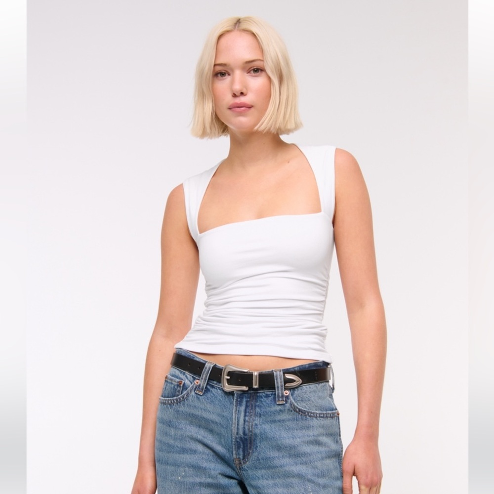 Abercrombie & Fitch The Ava Top in white